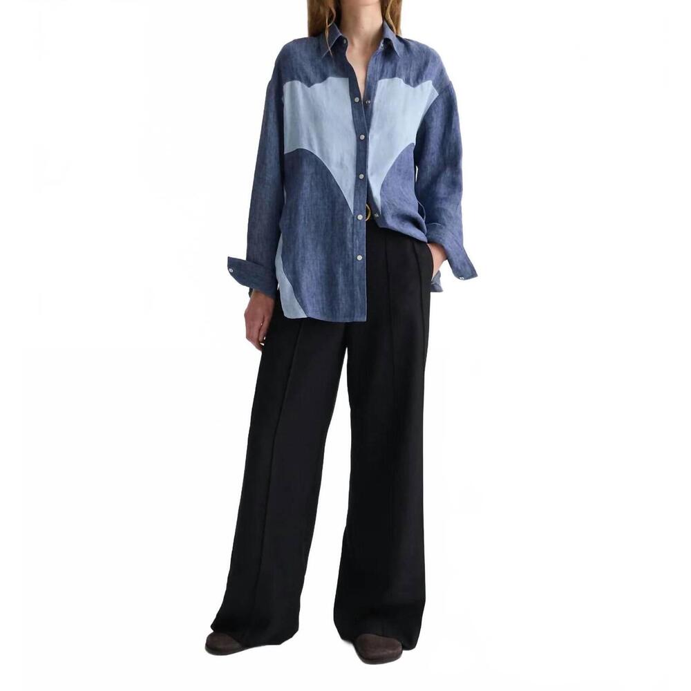 NEW TWP austin shirt in light indigo